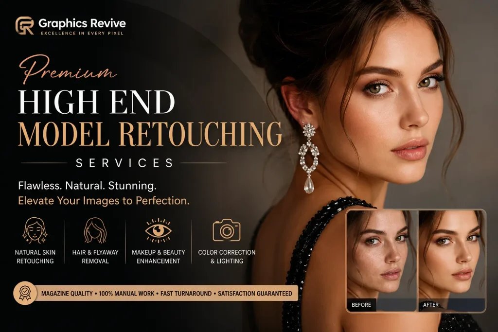High End Model Retouching Featured Image