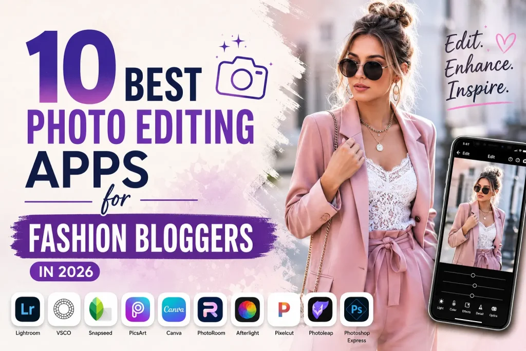 Best Photo Editing Apps for Fashion Bloggers Featured Image