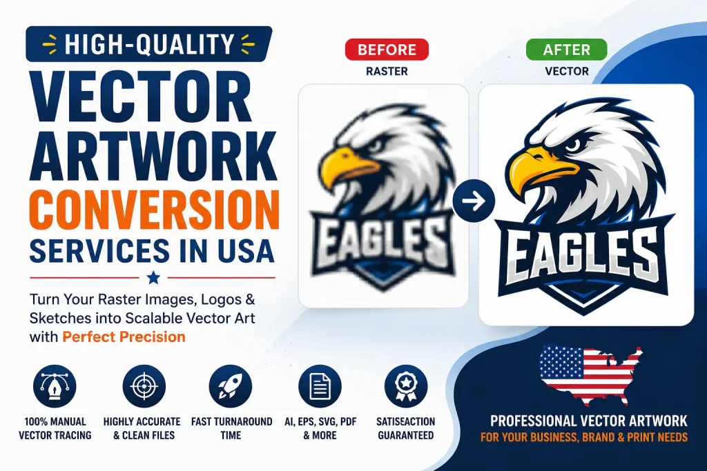 Vector Artwork Conversion Services Usa Featured Image