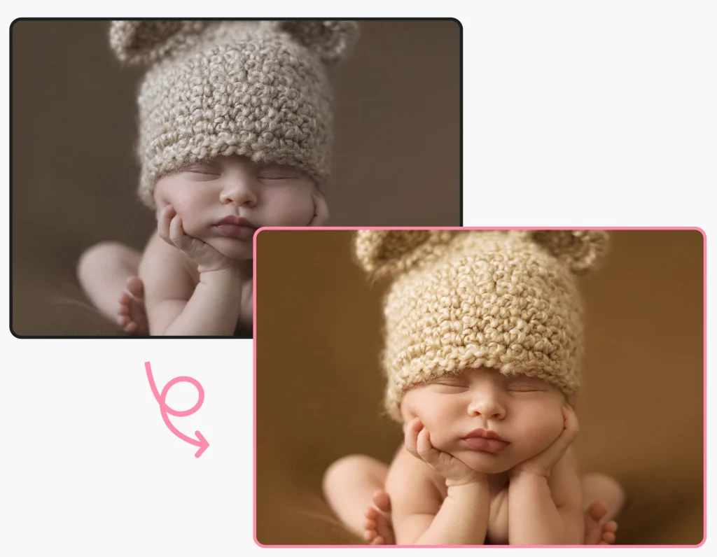 Newborn Retouching Service Hero Image